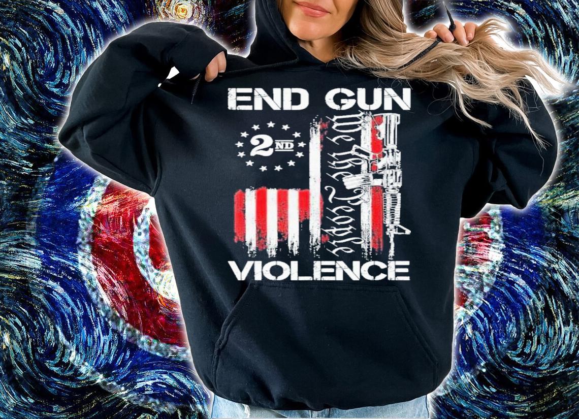 End Gun Violence 2nd We The People American Flag Shirt t-shirt