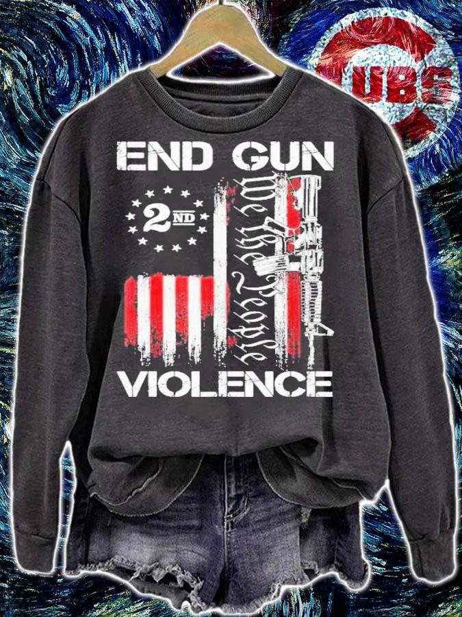 End Gun Violence 2nd We The People American Flag Shirt t-shirt