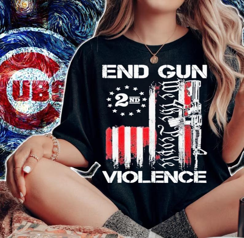 End Gun Violence 2nd We The People American Flag Shirt t-shirt
