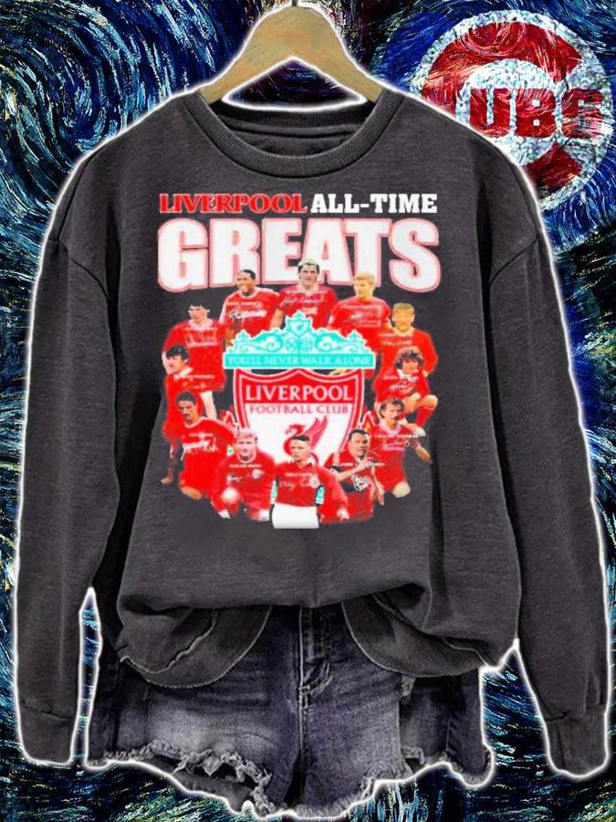 Liverpool All-time Greats You'll Never Walk Alone 2021-2022 Signatures Shirt t-shirt