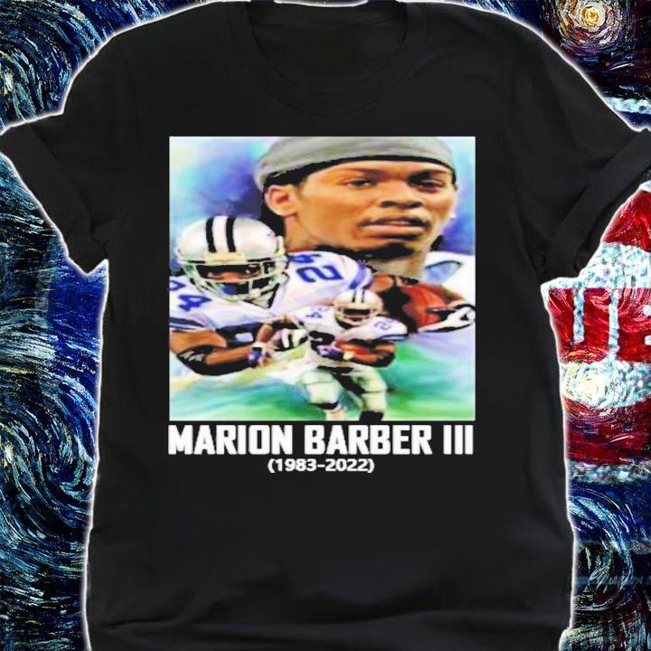 Marion Barber III RIP 1983-2022 Thank You For The Memories T-Shirt t-shirt