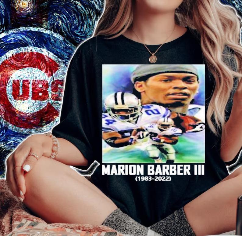 Marion Barber III RIP 1983-2022 Thank You For The Memories T-Shirt t-shirt