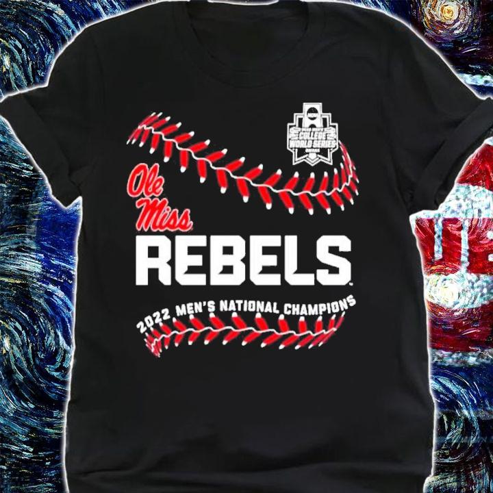 Men's Ole Miss 2022 CWS Baseball National Champs Outtasight Shirt t-shirt