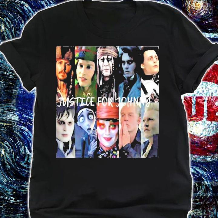 Official Justice For Johnny Depp Characters Shirt t-shirt shirt