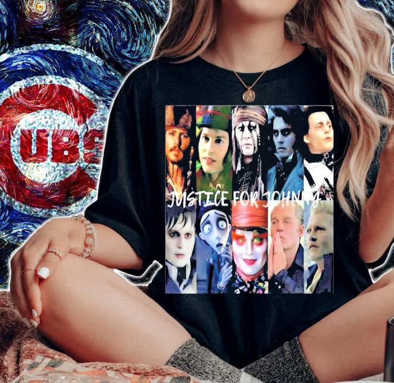 Official Justice For Johnny Depp Characters Shirt t-shirt woman shirt