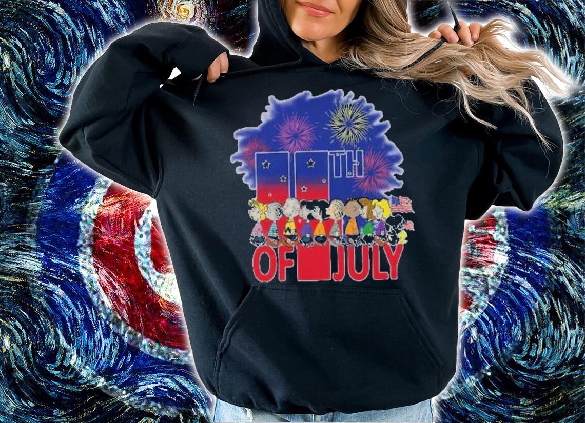 Snoopy And Friends Happy 4th Of July 2022 T-Shirt t-shirt hoodie