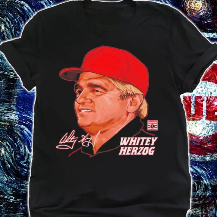 Whitey Herzog St. Louis Profile Baseball Shirt t-shirt shirt