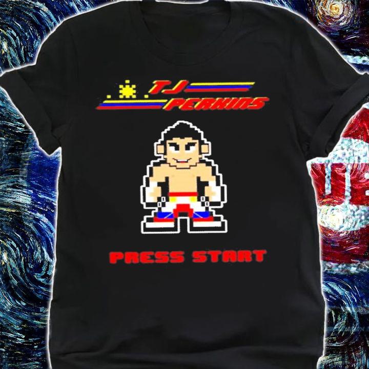 Tj Perkins Press Start shirt t-shirt shirt