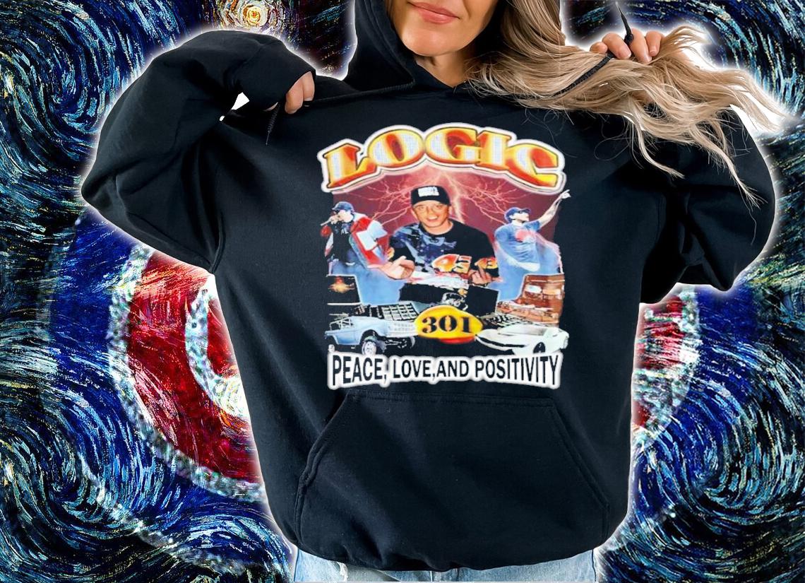Vinyl Richie Logic Peace Love And Positivity Shirt t-shirt