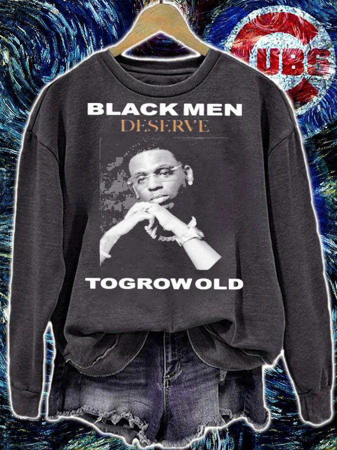 Young Dolph Black Men Deserve To Grow Old T-Shirt t-shirt