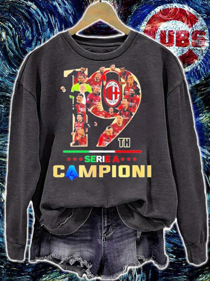 19th Serie A Campioni AC Milan Team Soccer Shirt t-shirt