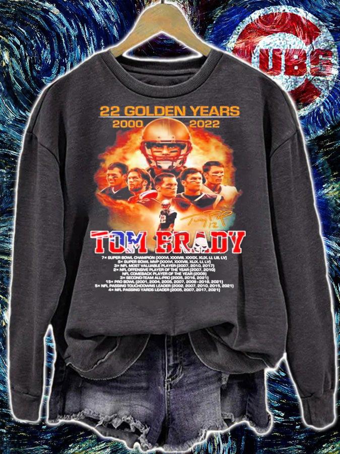 22 Golden Years 2000-2022 Tom Brady Signatures Shirt t-shirt sweatshirt