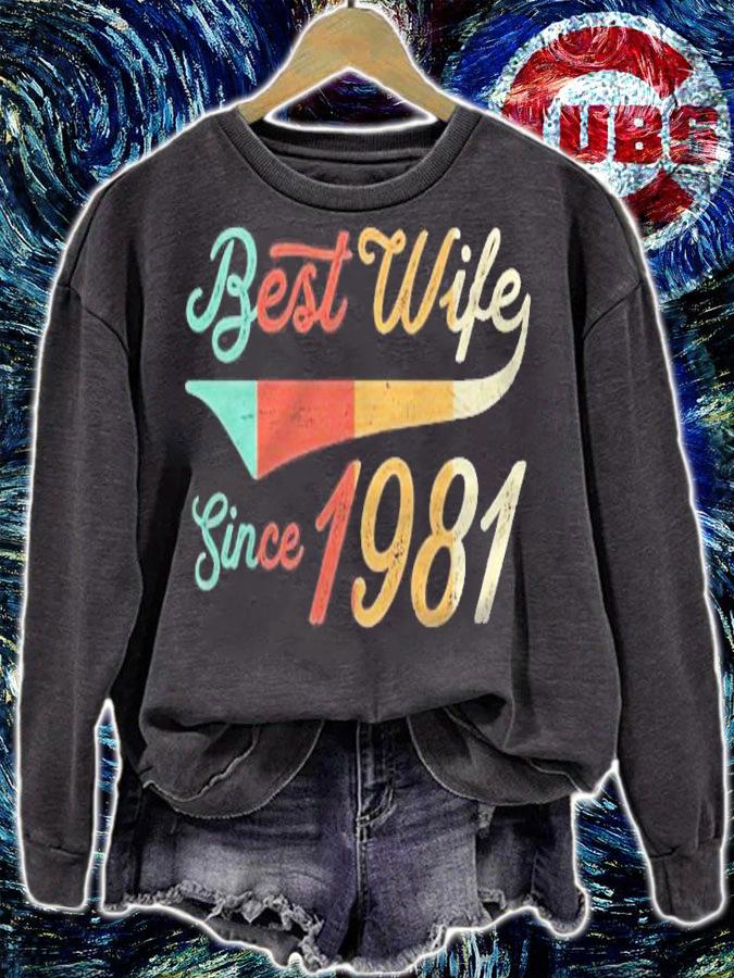 40 Years Wedding Anniversary Gift Her Best Wife Since 1981 shirt t-shirt sweatshirt