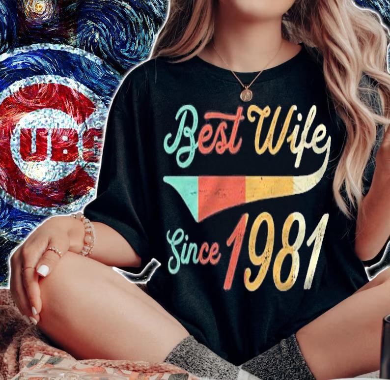 40 Years Wedding Anniversary Gift Her Best Wife Since 1981 shirt t-shirt woman shirt