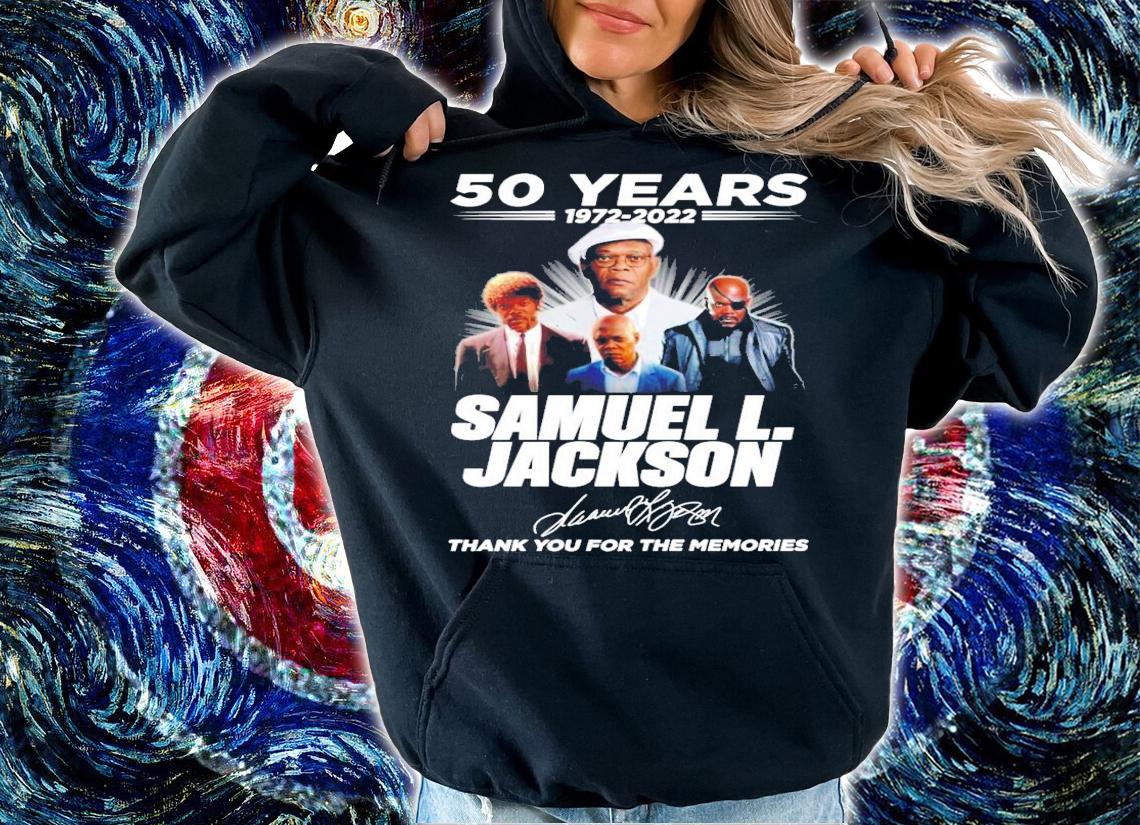 50 years 1972-2022 Samuel L.Jackson signature shirt t-shirt