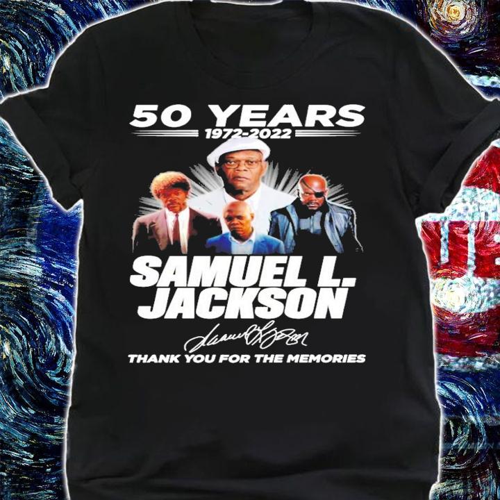 50 years 1972-2022 Samuel L.Jackson signature shirt t-shirt