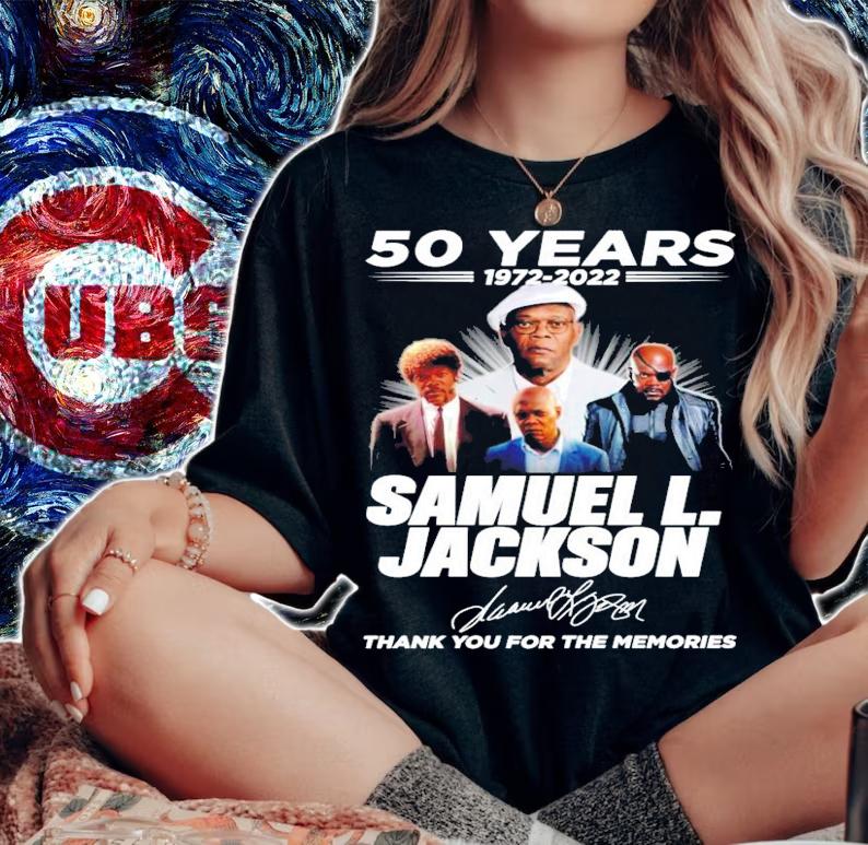 50 years 1972-2022 Samuel L.Jackson signature shirt t-shirt