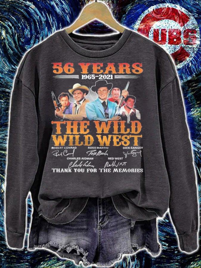 56 Years 1965-2021 The Wild Wild West Signatures Thank You For The Memories Shirt t-shirt sweatshirt