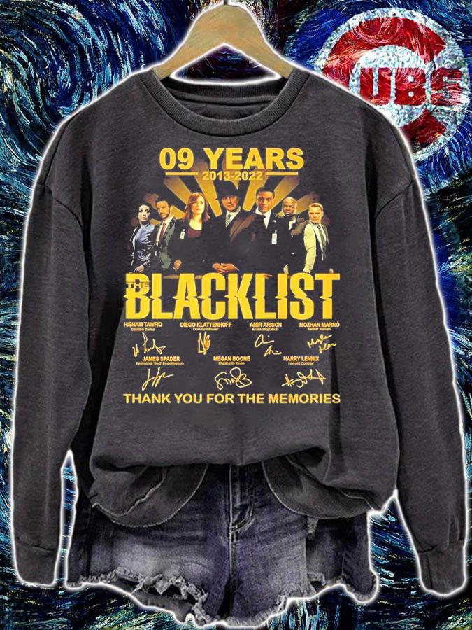 9 Years 2013 2022 The Blacklist Thank You To The Memories T-Shirt t-shirt