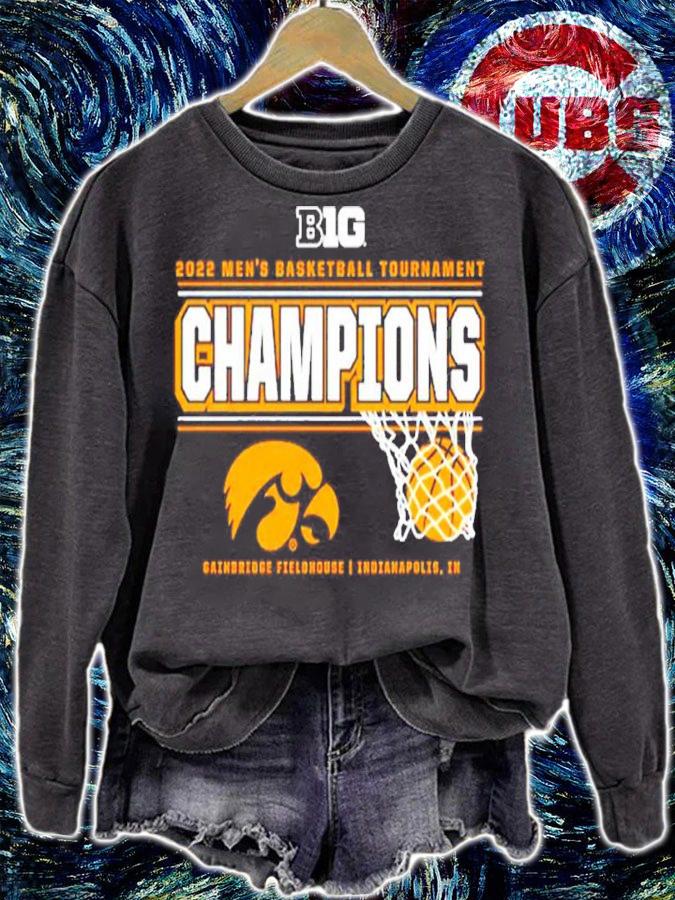 2022 Big Ten Men's Basketball Conference Tournament Champions Iowa Hawkeyes shirt t-shirt