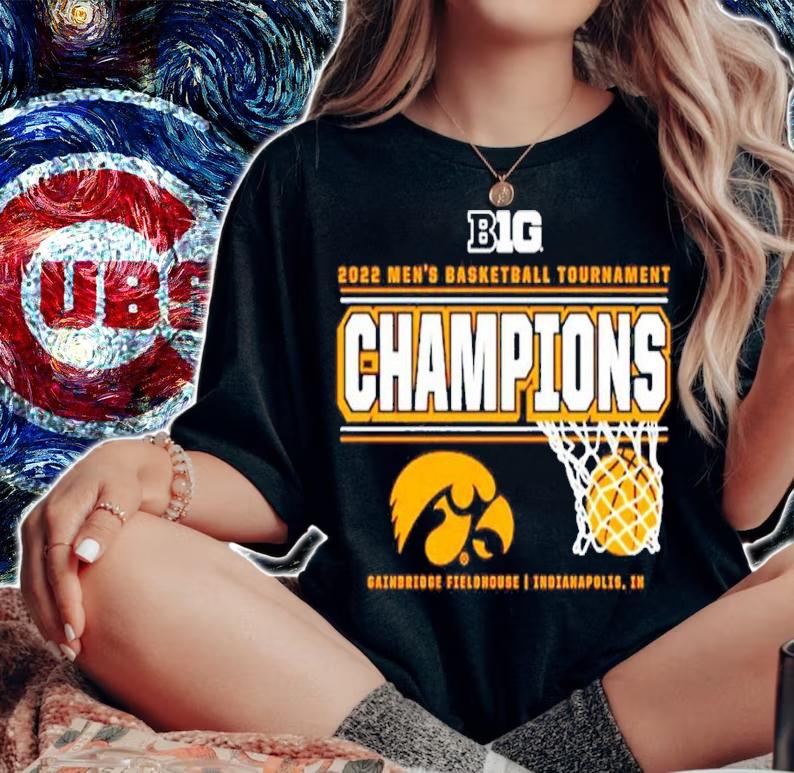 2022 Big Ten Men's Basketball Conference Tournament Champions Iowa Hawkeyes shirt t-shirt