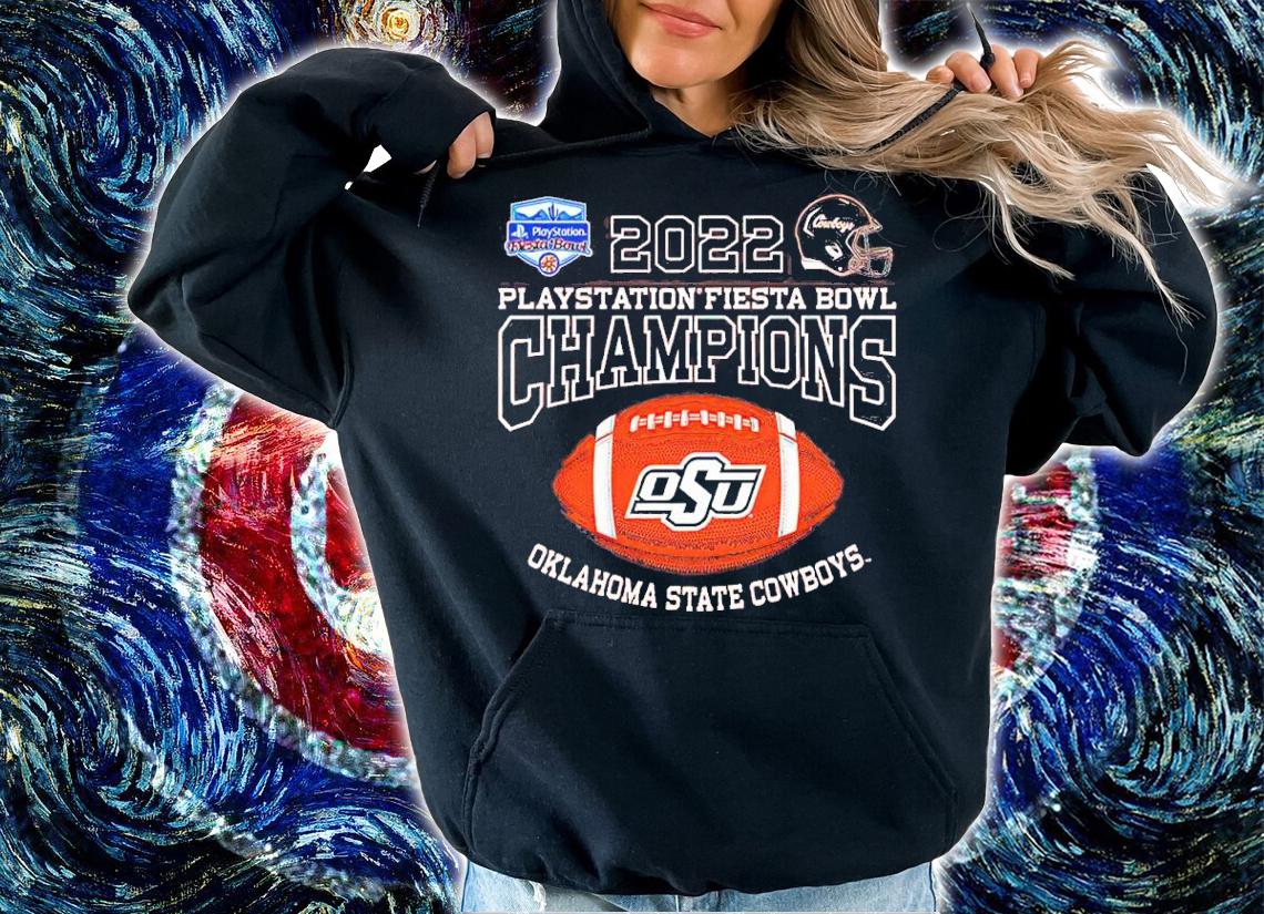 2022 Playstation Fiesta Bowl Champions Oklahoma State Cowboys Shirt t-shirt