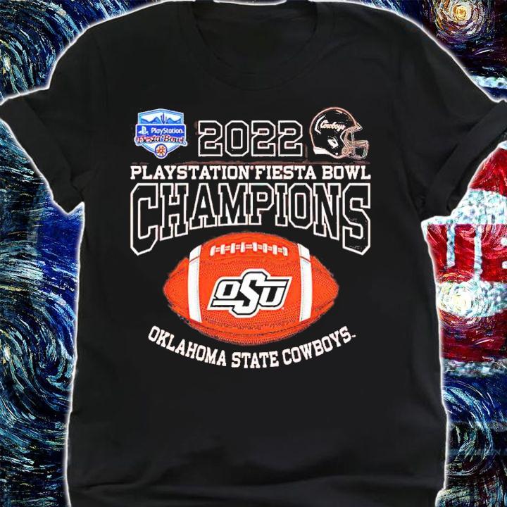 2022 Playstation Fiesta Bowl Champions Oklahoma State Cowboys Shirt t-shirt
