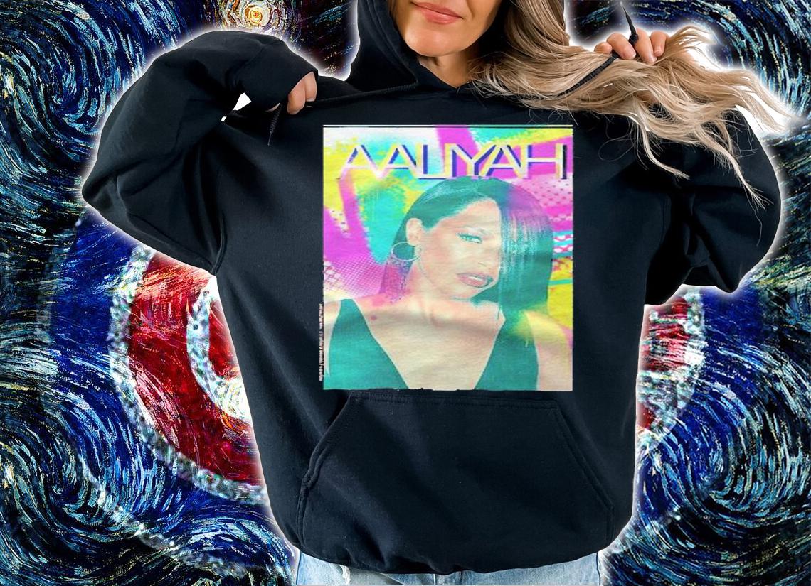 Aaliyah 90S Color Splash Pullover Shirt t-shirt hoodie