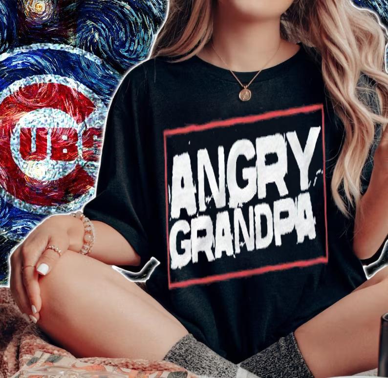 Angry Grandpa logo T-shirt t-shirt woman shirt