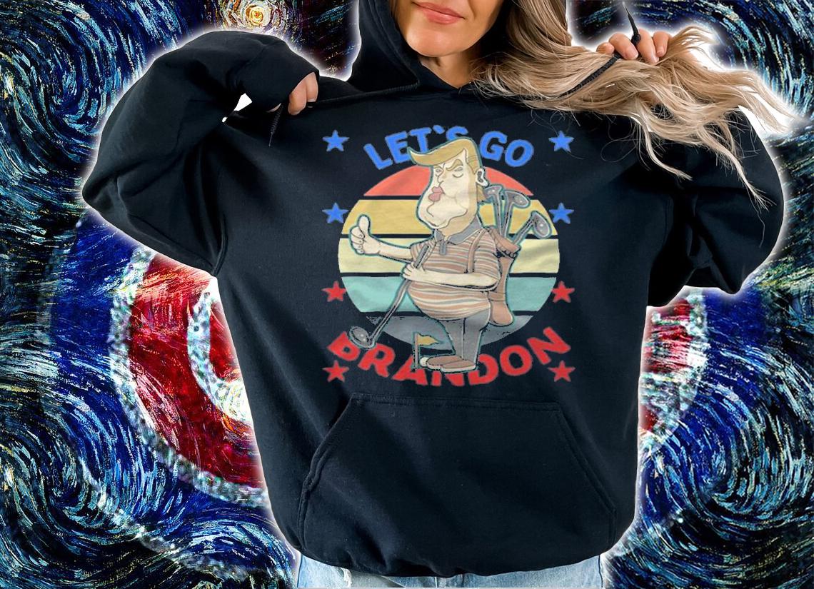 Anti President let's Go Brandon Pro Donald Trump Play Golf Funny T-Shirt t-shirt hoodie
