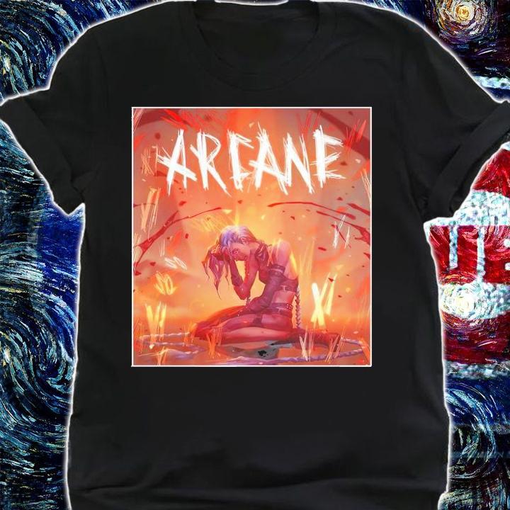 Arcane Jinx and Vi Sticker T-shirt t-shirt