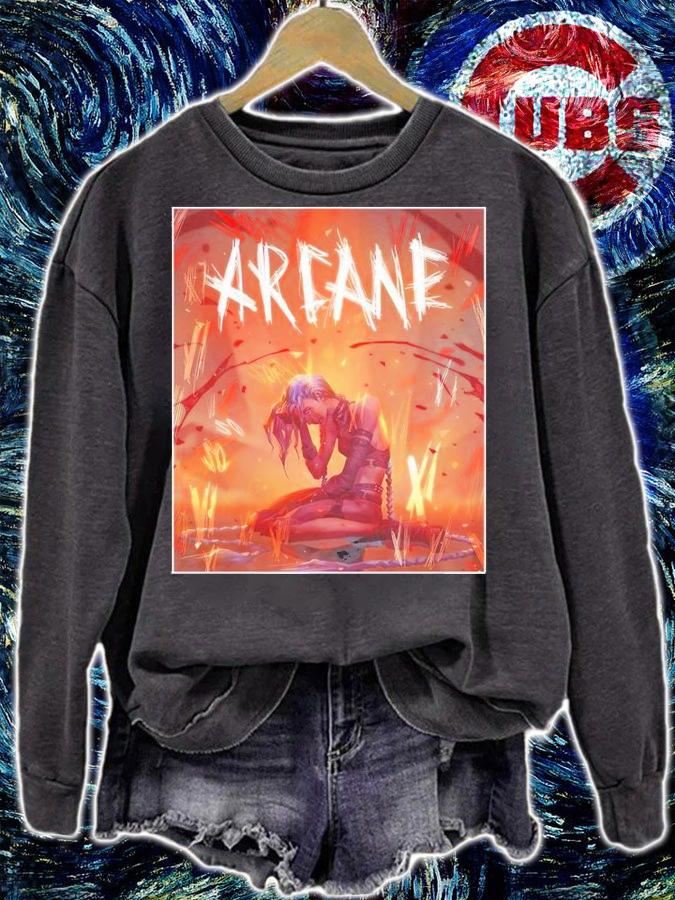 Arcane Jinx and Vi Sticker T-shirt t-shirt
