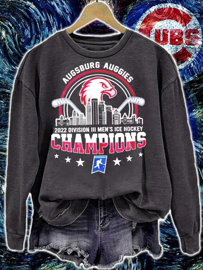 Augsburg Auggies NCAA Division III Men's Ice Hockey Champions 2022 Shirt t-shirt sweatshirt