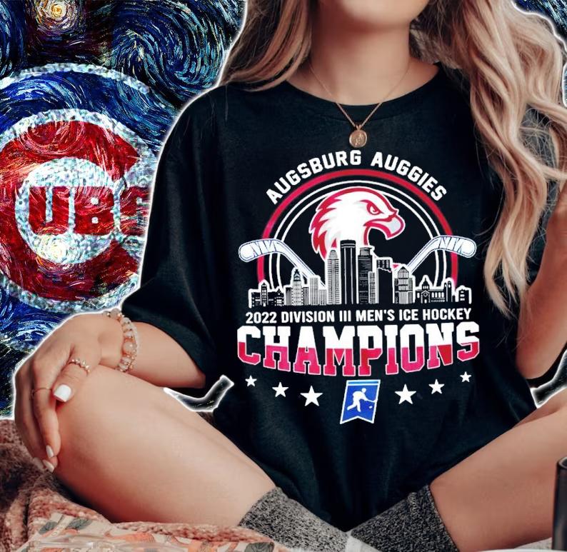 Augsburg Auggies NCAA Division III Men's Ice Hockey Champions 2022 Shirt t-shirt woman shirt