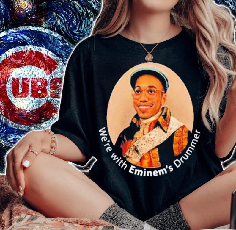 Best Anderson Paak We're With Eminem's Drummer Shirt t-shirt woman shirt