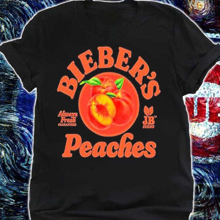 Biebers Peaches Jb Farms T-Shirt t-shirt