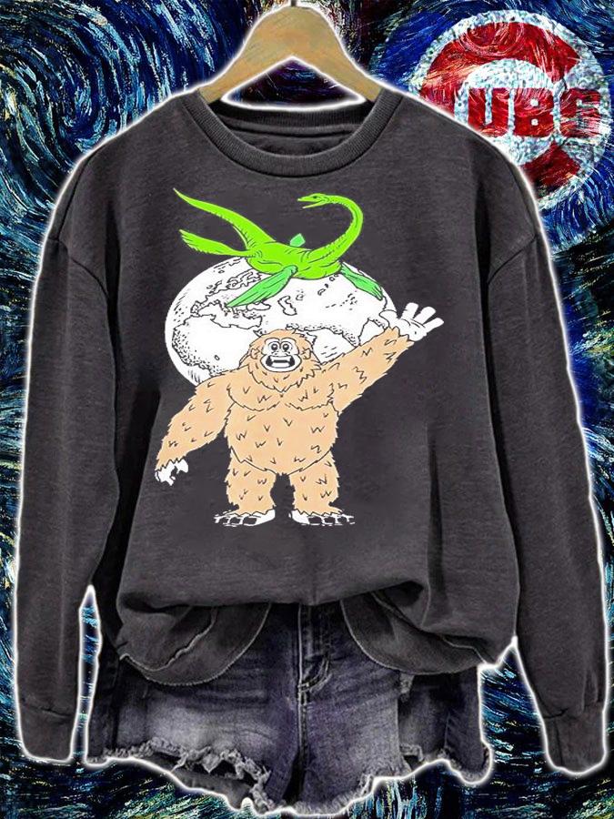 Bigfoot Lochness Earth Day Save The Planet Environmentalist T-Shirt t-shirt sweatshirt