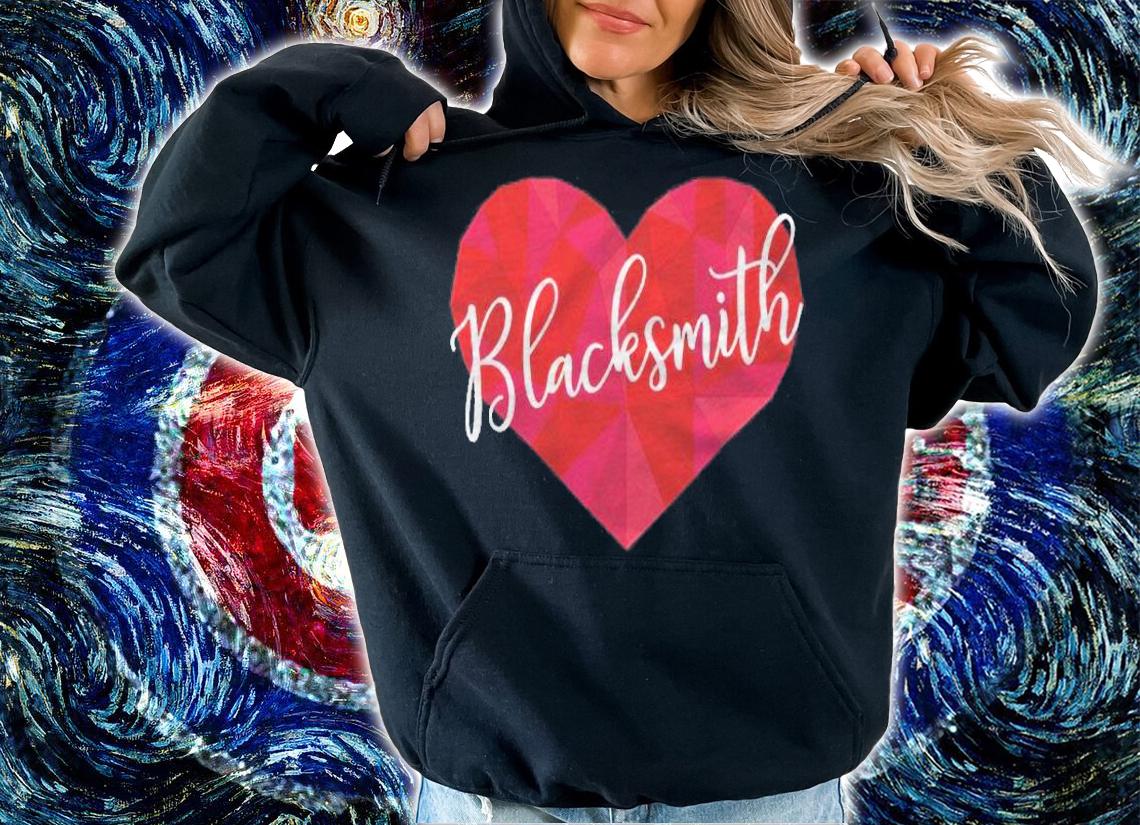Blacksmith Heart Low Poly Geometric Gift Shirt t-shirt