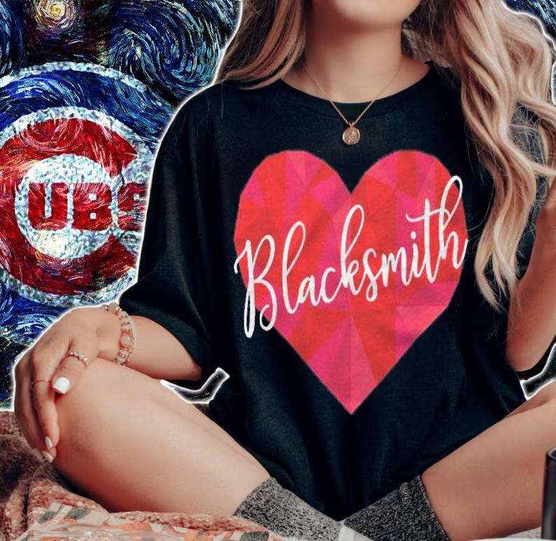 Blacksmith Heart Low Poly Geometric Gift Shirt t-shirt