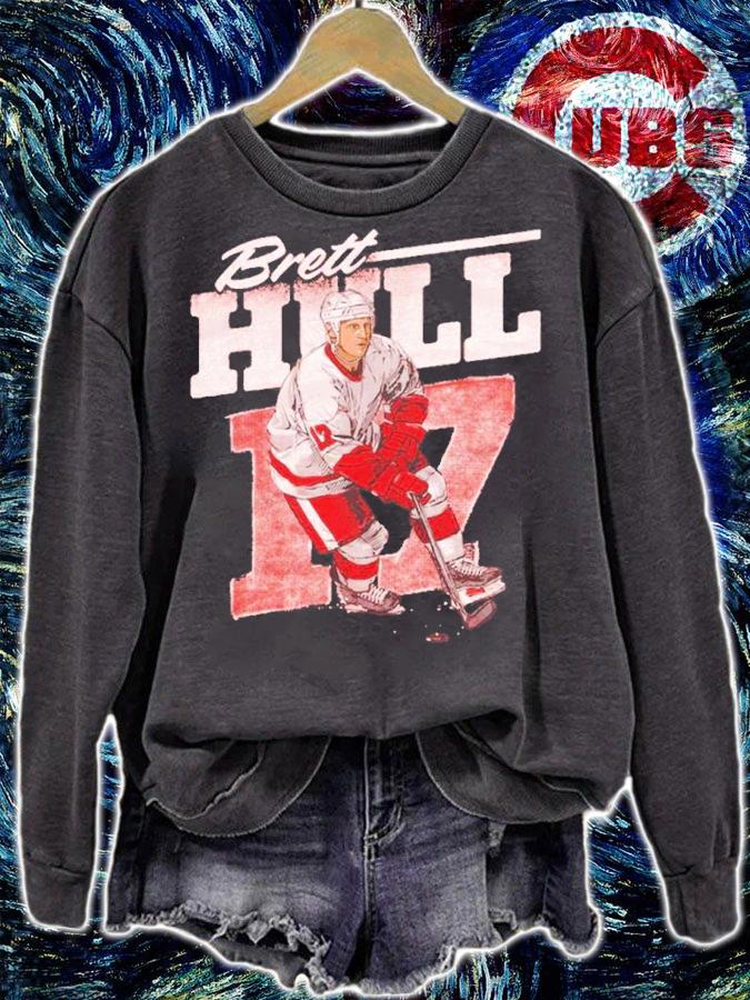 Brett Hull Detroit Retro Hockey Shirt t-shirt