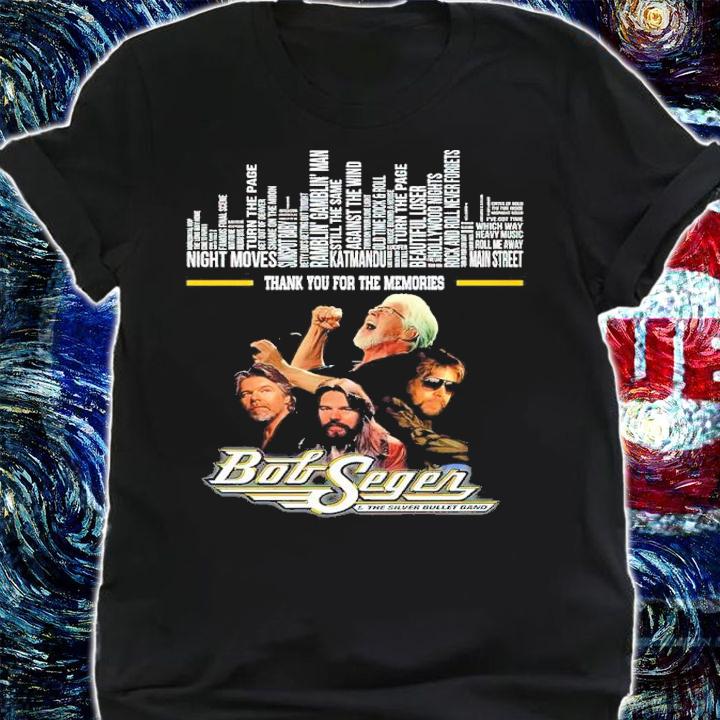 Bob Seger The Silver Bullet Band Thank You For The Memories Shirt t-shirt shirt