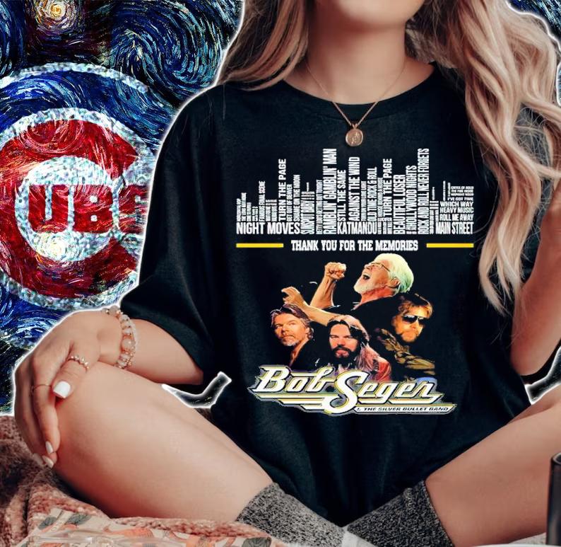 Bob Seger The Silver Bullet Band Thank You For The Memories Shirt t-shirt woman shirt