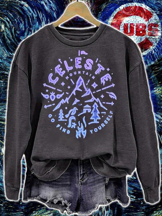 Celeste mountain go find yourself T-shirt t-shirt sweatshirt