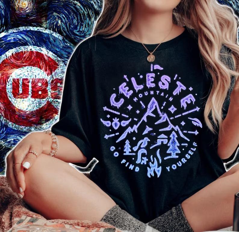 Celeste mountain go find yourself T-shirt t-shirt woman shirt