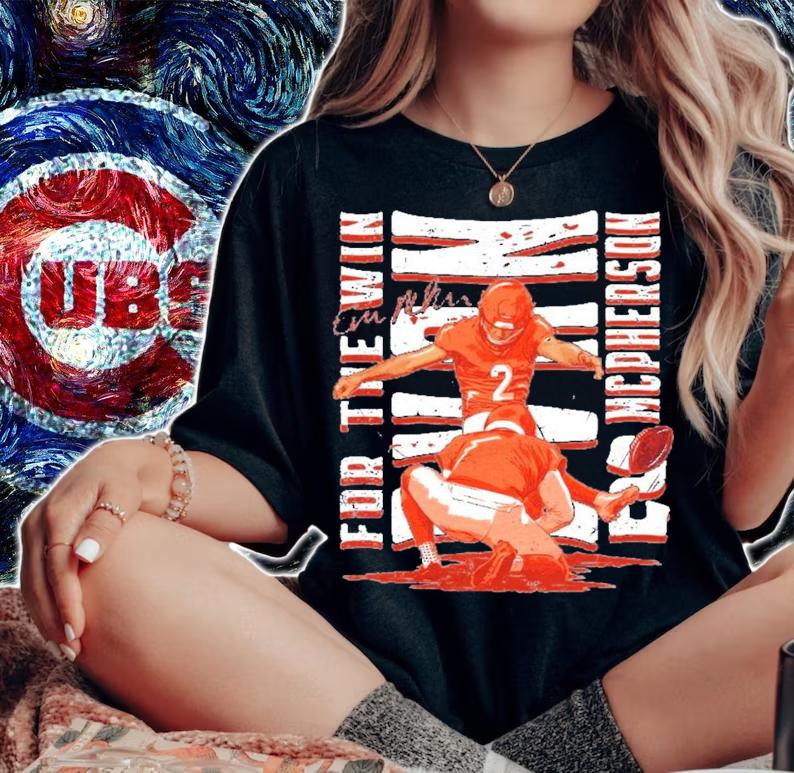 Evan Mcpherson For The Win Cincinnati Football Shirt t-shirt woman shirt