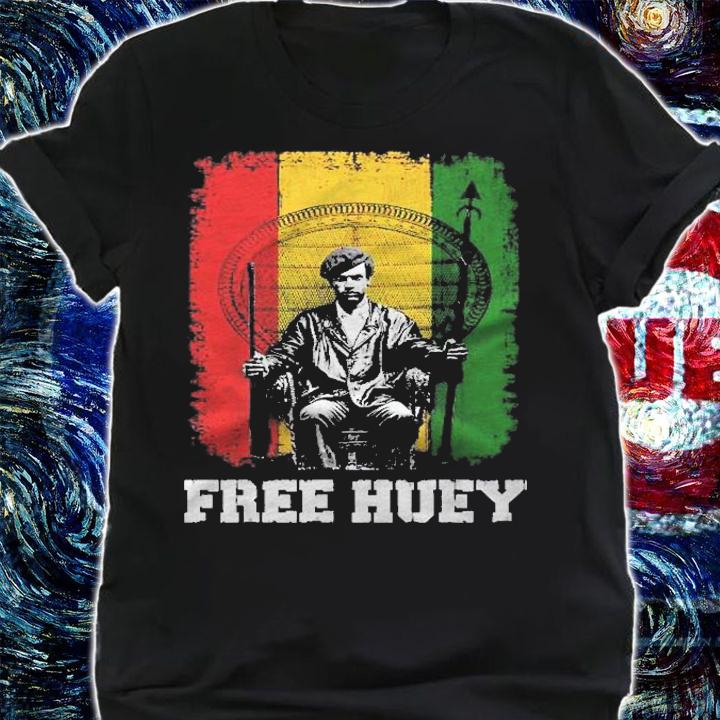 Free Huey Black History & African Roots Afro Empowerment Shirt t-shirt
