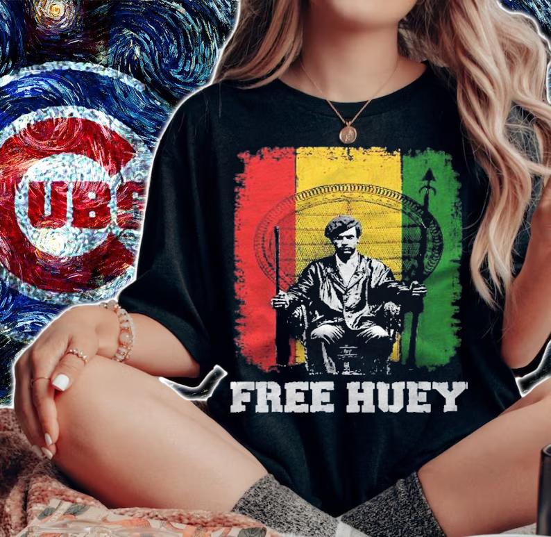 Free Huey Black History & African Roots Afro Empowerment Shirt t-shirt