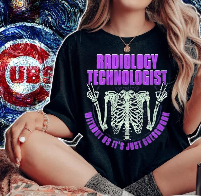 Radiology Technologist Skeleton Peace Sign Shirt t-shirt