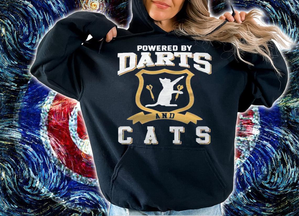 Darts Shirt Funny Cat Lover Darts Player Shirt t-shirt