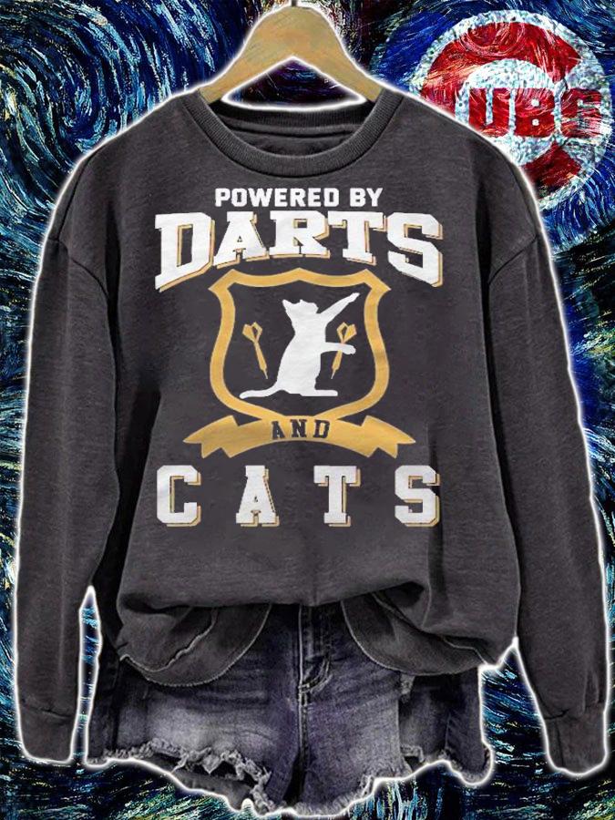 Darts Shirt Funny Cat Lover Darts Player Shirt t-shirt